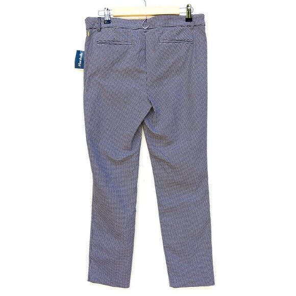 NWT Cynthia Rowley Black White Checkered Gingham Stretchy Business Pants - Picture 8 of 9